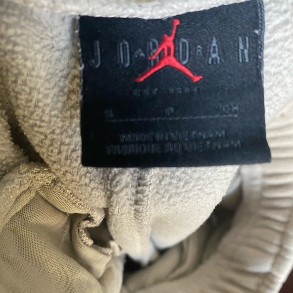 Jordan Essential Fleece Winter Cream Jogger Cargo Sweat Streetwear Pants Size S - Picture 6 of 16